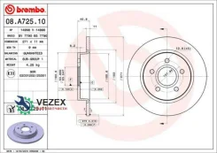 ���� ��������� ������ 271�� Brembo 08A72511 08A72511 ����