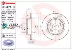 ���� ��������� Honda Accord 08- ����. (���. 2 ��. ) Brembo 08B27111 08B27111 ����