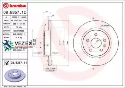 ���� ��������� UV Coated | ��� | Chevrolet Cruze (J300) 1.6 05.2009 - Chevrolet Cruze (J300) 1.8 05.2009 - Brembo 08B35711 08B35711 ����