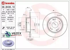 ���� ��������� Honda Accord -08 ����.260��. Brembo 08B43911 08B43911 ����
