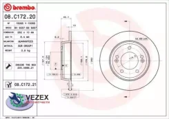 ���� ��������� 08. C172.20 Brembo 08C17220 08C17220 ����