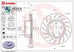 ���� ��������� MB W220 98-05 2.8-3.2 �����. D=312 Brembo 09812711 09812711 ����