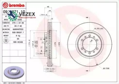 ���� ��������� Mitsubishi L 200/Pajero 94- �����. ����. Brembo 09807110 09807110 ����