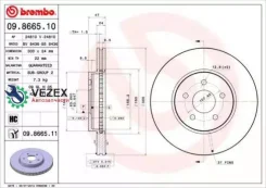 ���� ��������� FORD Mondeo 3 -07 �����. Brembo 09866511 09866511 ����