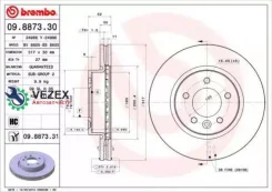 ���� ��������� �������� ������������� Brembo 09887331 09887331 ����