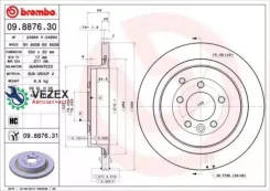 ���� ����. ���. ����. [350x20] 5 ���. Landrover Discovery/Range Rover 2.7-4.4 07.04- Brembo 09887631 09887631 ����