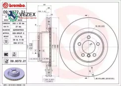 ���� ��������� LAND Rover RR Sport 05-12 4.2-5.0/3.6 Diesel �����. D=360 (1 ��) Brembo 09937221, ������ 09937221 ����