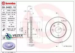 ���� ��������� ��������/������ Baojun (SGMW) 610 04/14-10/16 / Baojun (SGMW) 610 Cross 07/14-10/16 / Brembo 09948311 09948311 ����