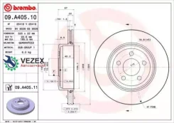 ���� ����. ���. ����. [320x22] 5 ���. Chrysler 300 C 09/04- Brembo 09A40511 09A40511 ����