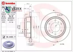 ���� ��������� Mitsubishi Pajero 00- ����. ����. D=300 Brembo 09A45011 09A45011 ����