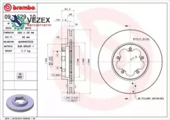 ���� ��������� FORD Transit 06- �����. ����. D=280��. Brembo 09A52910 09A52910 ����