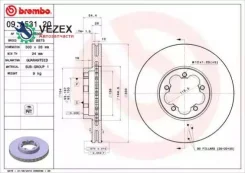���� ��������� FORD Transit 06- �����. ����. D=300 Brembo 09A53120 09A53120 ����