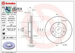 ���� ��������� UV Coated | ����� | Renault Duster (HS_) 1.6 16V (HSAT) 02.2012 - Dacia Duster 1.5 dCi 4x4 08.2013 - Brembo 09B46311 09B46311 ����