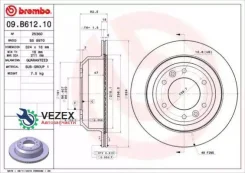 ���� ����. ���. [324x18] 6 ���. Hyundai H-1 2.5 08- Brembo 09B61210 09B61210 ����