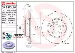 ���� ��������� ���. ����. VW Amarok (2H_, S1B) 09/10- / VW Amarok Platform/Chassis (S1B) 0 Brembo 09B97311 09B97311 ����