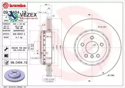 ���� ��������� Composite | ��� | BMW 5 (F10) 530 d 01.2011 - 10.2016 BMW 5 Gran Turismo (F07) 530 d 08.2009 - 06.2012 Brembo 09C40413 09C40413 ����