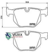 ������� ��������� �������� ������ BMW (Brilliance) 5 Series (E60) 07/03-12/10 / BMW 5 (E60) 12/01-03 Brembo P06033 P06033 ����