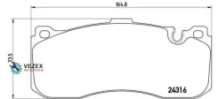 ������� ��������� BMW 1(E81)/3(E90) 03- 1.6-2.5 �����. (����. ����. Brembo) Brembo P06041 P06041 ����