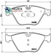 ������� ��������� BMW 5 F10/F11 3.0 10-/7 F01-04 3.0 08- �������� Brembo P06074 P06074 ����