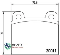 ������� ��������� OPEL Ascona C/Manta B/Kadett C/Rekord E -86 �����. ! Brembo P23001 P23001 ����