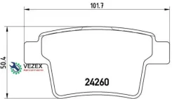 ������� ��������� FORD Mondeo 3 00-07 1.8-3.0/2.0-2.2 Diesel ����. Brembo P24063 P24063 ����