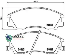 ������� ��������� �������� | ����� | Hyundai Terracan (HP) 2.5 TD 12.2001 - 12.2006 Hyundai Terracan (HP) 2.9 CRDi 4WD 12.2001 - 12.2006 Brembo P30017...