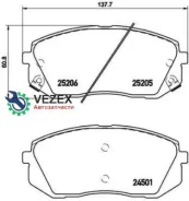 ������� ��������� Hyundai ix35 10-/ i40/KIA Sportage 10-/SOUL 14- �������� Brembo P30056 P30056 ����
