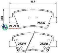 ������� ��������� �������� | ��� | Hyundai Accent IV Saloon (RB) 1.6 11.2010 - KIA RIO III Saloon (UB) 1.6 CVVT 06.2012 - Brembo P30067 P30067 ����