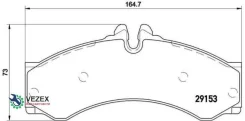 ������� ��������� MB/VW Sprinter/LT -06 �����/����. Brembo P50028 P50028 ����