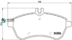 ������� ��������� MB W204/W212 07- �����. Brembo P50070 P50070 ����
