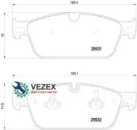 ������� ��������� MB X166/W166 11- �����. Brembo P50112 P50112 ����
