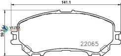 ������� ��������� Nissan Qashqai 14- �����. Brembo P56100 P56100 ����