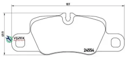 ������� ����. ���. Porsche Panamera 3.0-4.8 09- Brembo P65020 P65020 ����