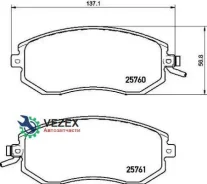 ������� ��������� Toyota/Subaru AE86/BRZ/Impreza/Legacy/Forest�ER/Outback 12-/10- �����. Brembo P78021 P78021 ����