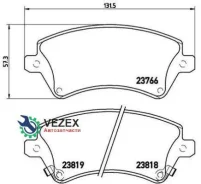 ������� ��������� �������� �������� Toyota Corolla (_E12_) 01/01-04/08 / Toyota Corolla Estate (_E11 Brembo P83064 P83064 ����