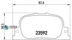 ������� ��������� �������� ������ BYD F3 Saloon 03/05- / BYD F3R Hatchback 04/07- / BYD G3 Saloon Brembo P83063 P83063 ����