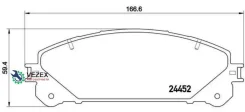 ������� Toyota Sienna ASL3_, GSL3_ 02/11= Brembo^P83145 Brembo P83145 P83145 ����