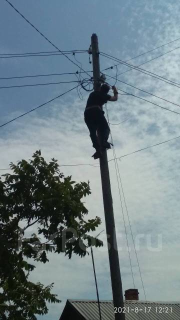 Замена вводных проводов на сип. электрик, монтаж проводки, ремонт щита ...