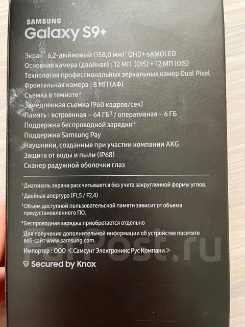 Samsung Galaxy S9+. �/� ����