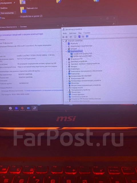 MSI GL. 17.3", 9 750����, ��� 16 ��, ���� 1 000���, WiFi: 1, Bluetooth: 1 ����
