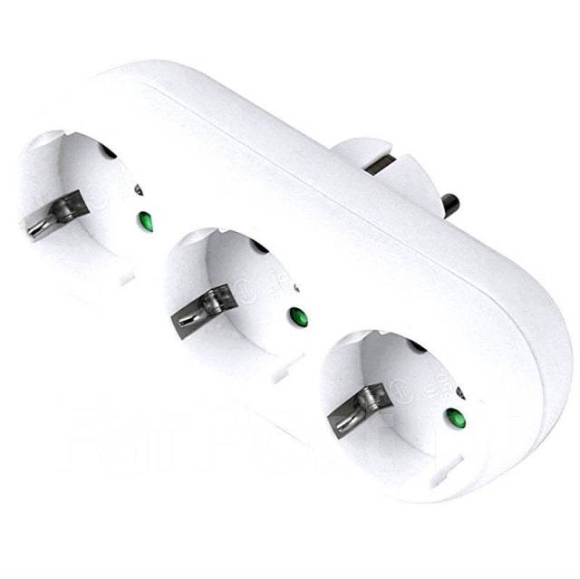 Разветвитель сетевой (тройник) Ledon 16A/250V в "StoreDVS", новый, в ...