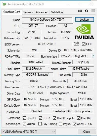GeForce GTX 750 Ti ����