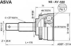 ���� �������� 25x56x27 Nsava44 ASVA ASVA Nsava44 NSAVA44 ����