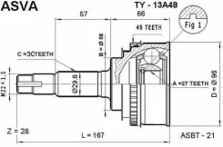 ���� �������� 27x56x30 TY13A48 ASVA ASVA TY13A48 TY13A48 ����