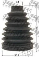 ������� ���� �������� �������� pvc 90.2x123x31 | ����/��� | Febest 0117P038 0117P038 ����