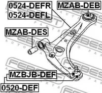 ����� | ����� ��� | Febest 0524DEFL 0524DEFL ����