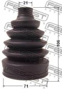 ������� ���� �������� �������� pvc 71x106x21 | ����/��� | Febest 1017PAV 1017PAV ����