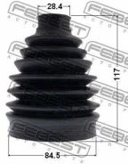 ������� ���� �������� �������� pvc 84.5x117x28.4 | ����/��� | Febest 2417Pdustawd 2417PDUSTAWD ����