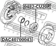��������� ������� ������ DAC40700043 Febest Febest DAC40700043 DAC40700043 ����