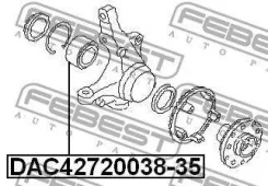 ��������� ��������� 42x72x35x38 | ����� ����/��� | Febest DAC4272003835 DAC4272003835 ����